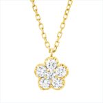 Collier Rosegold 18kt 0,21 Diamantschmuck mit 6 Diamanten - 4O049