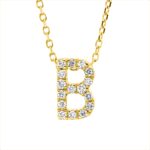 Collier Gelbgold 18kt 0,09 Diamantschmuck mit 16 Diamanten - 4P007