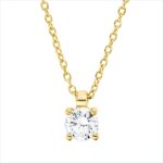 Collier 4er-Krappe Gelbgold 18kt 0,25 Diamantschmuck mit 1 Diamanten - 4P100