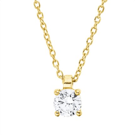 Collier 4er-Krappe Gelbgold 18kt 0,25 Diamantschmuck mit 1 Diamanten - 4P100