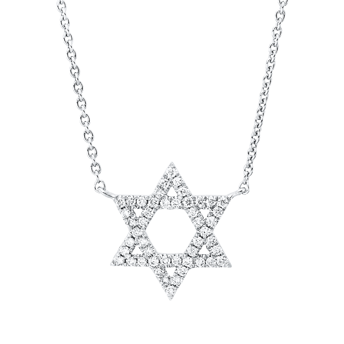 4P235W Collier Weißgold 18kt 0,20 Diamantschmuck mit 48 Diamanten - 4P235 – Bild 1