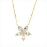 Collier Weißgold 18kt 0,38 Diamantschmuck mit 13 Diamanten - 4P434