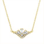 Collier Gelbgold 18kt 0,24 Diamantschmuck mit 15 Diamanten - 4P439