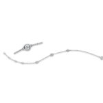 Armband Weißgold 18kt 0,21 Diamantschmuck mit 3 Diamanten - 5E264