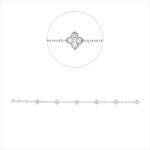 Armband Weißgold 18kt 0,60 Diamantschmuck mit 25 Diamanten - 5G103