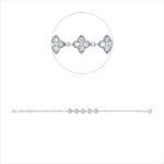 Armband Weißgold 18kt 0,59 Diamantschmuck mit 25 Diamanten - 5G127