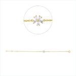 Armband Gelbgold 18kt 0,18 Diamantschmuck mit 5 Diamanten - 5G196