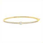Armreif Gelbgold 18kt 0,65 Diamantschmuck mit 43 Diamanten - 6B358