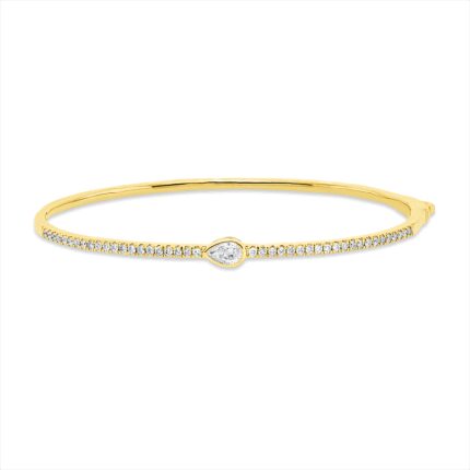 Armreif Gelbgold 18kt 0,65 Diamantschmuck mit 43 Diamanten - 6B358