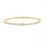 Armreif Gelbgold 18kt 0,65 Diamantschmuck mit 43 Diamanten - 6B359