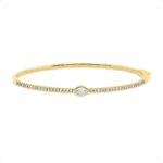 Armreif Gelbgold 18kt 0,63 Diamantschmuck mit 43 Diamanten - 6B360