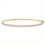 Armreif Gelbgold 18kt 0,98 Diamantschmuck mit 38 Diamanten - 6B389