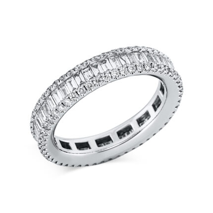 Mehrfachsteinbesatz Weißgold 18kt 1,64 Diamantringe mit 153 Diamanten - 1CU32