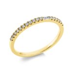 Baguette Gelbgold 18kt 0,16 Diamantringe mit 18 Diamanten - 1FD11