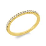 Memoire Gelbgold 18kt 0,17 Diamantringe mit 22 Diamanten - 1FH20