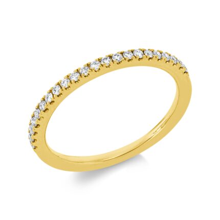 Memoire Gelbgold 18kt 0,17 Diamantringe mit 22 Diamanten - 1FH20