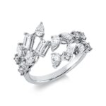 Baguette Weißgold 18kt 1,26 Diamantringe mit 16 Diamanten - 1II05