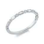 Baguette Weißgold 18kt 0,44 Diamantringe mit 13 Diamanten - 1IL24