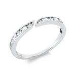 Baguette Weißgold 18kt 0,49 Diamantringe mit 12 Diamanten - 1IL71