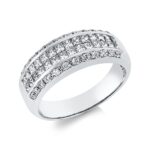 Baguette Weißgold 18kt 1,00 Diamantringe mit 52 Diamanten - 1IL93