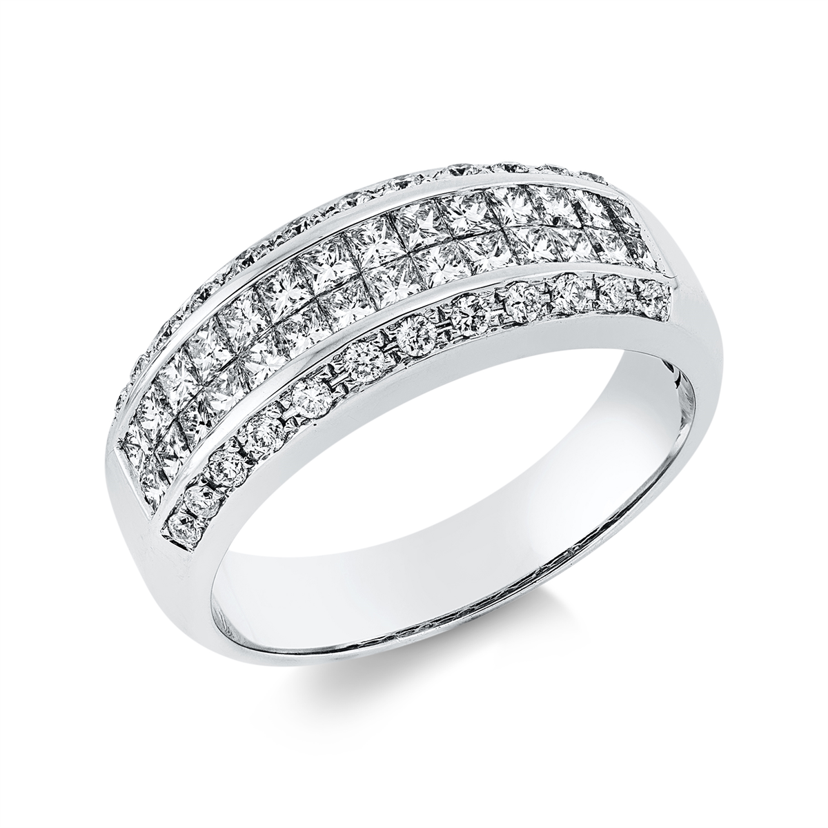 1IL93W Baguette Weißgold 18kt 1,00 Diamantringe mit 52 Diamanten - 1IL93 – Bild 1