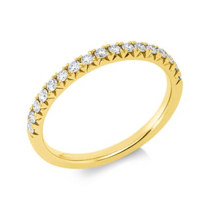Memoire Gelbgold 18kt 0,28 Diamantringe mit 17 Diamanten - 1IN18