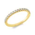 Memoire Gelbgold 18kt 0,28 Diamantringe mit 17 Diamanten - 1IN19