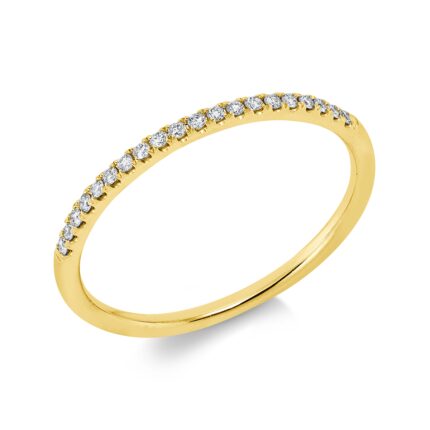 Memoire Gelbgold 18kt 0,10 Diamantringe mit 20 Diamanten - 1IN20