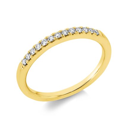 Memoire Gelbgold 18kt 0,15 Diamantringe mit 13 Diamanten - 1IN26