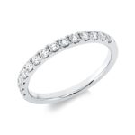 Memoire Weißgold 18kt 0,40 Diamantringe mit 14 Diamanten - 1IN32