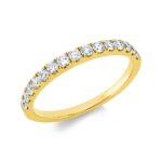 Memoire Gelbgold 18kt 0,43 Diamantringe mit 15 Diamanten - 1IN68