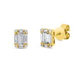 Ohrstecker Gelbgold 18kt 0,40 Diamantschmuck mit 20 Diamanten - 2N419