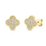 Ohrstecker Gelbgold 18kt 0,21 Diamantschmuck mit 66 Diamanten - 2R548