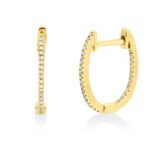 Creolen Gelbgold 18kt 0,09 Diamantschmuck mit 62 Diamanten - 2T842
