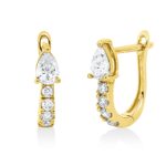 Creolen Gelbgold 18kt 0,62 Diamantschmuck mit 10 Diamanten - 2T857