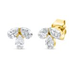 Ohrstecker Gelbgold 18kt 0,56 Diamantschmuck mit 6 Diamanten - 2U271