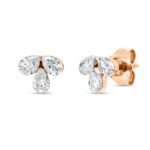 Ohrstecker Zarge Rosegold 18kt 0,55 Diamantschmuck mit 6 Diamanten - 2U276