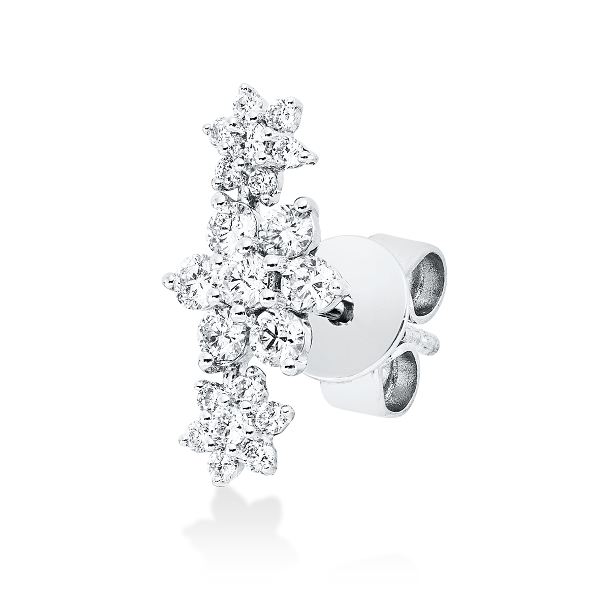 2V268W Ohrstecker Weißgold 18kt 0,27 Diamantschmuck mit 21 Diamanten - 2V268 – Bild 1