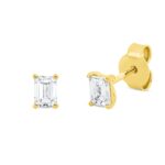 Ohrstecker 4er-Krappe Gelbgold 18kt 0,60 Diamantschmuck mit 2 Diamanten - 2V813