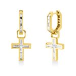 Ohrschmuck Gelbgold 18kt 0,62 Diamantschmuck mit 24 Diamanten - 2V920