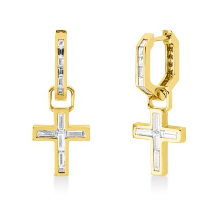 Ohrschmuck Gelbgold 18kt 0,62 Diamantschmuck mit 24 Diamanten - 2V920