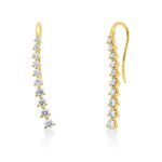 Ohrschmuck Gelbgold 18kt 0,76 Diamantschmuck mit 20 Diamanten - 2W000