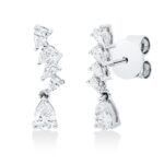 Ohrstecker Weißgold 18kt 0,54 Diamantschmuck mit 10 Diamanten - 2W075