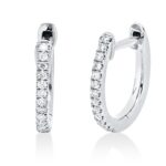 Creolen Weißgold 18kt 0,08 Diamantschmuck mit 26 Diamanten - 2W172