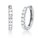 Creolen Weißgold 18kt 0,36 Diamantschmuck mit 16 Diamanten - 2W176