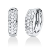 Creolen Weißgold 18kt 0,33 Diamantschmuck mit 44 Diamanten - 2W195