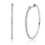 Creolen Weißgold 18kt 0,32 Diamantschmuck mit 54 Diamanten - 2W206