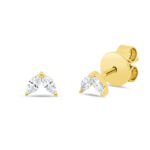Ohrstecker Gelbgold 18kt 0,13 Diamantschmuck mit 4 Diamanten - 2W262