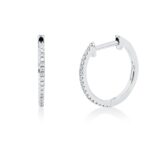 Creolen Weißgold 18kt 0,09 Diamantschmuck mit 36 Diamanten - 2W287