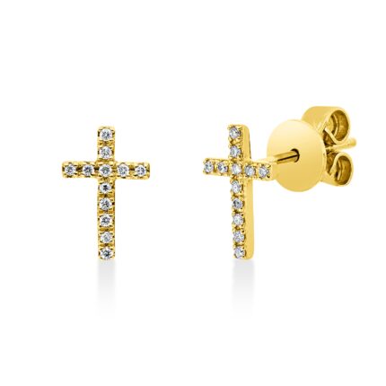 Ohrstecker Gelbgold 18kt 0,07 Diamantschmuck mit 24 Diamanten - 2W326